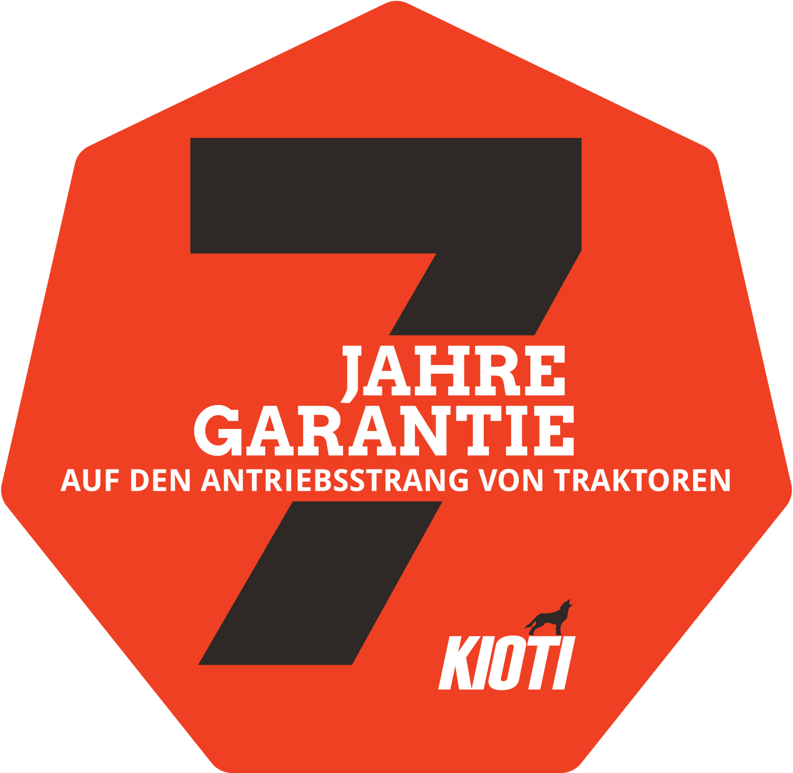 7 Jahre KIOTI Garantie