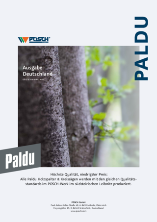 Katalog POSCH-PALDU Produktlinie 2025 mit Preisen