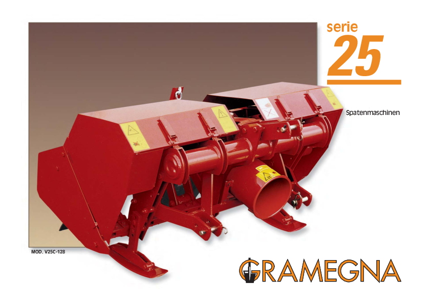 GRAMEGNA Zapfwellen-Spatenmaschine Serie 20