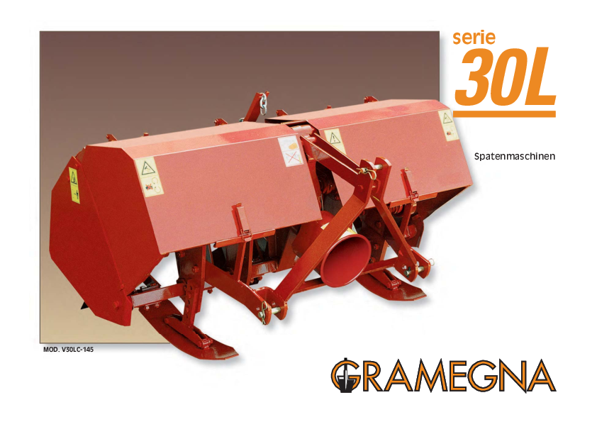 GRAMEGNA Zapfwellen-Spatenmaschine Serie 30L