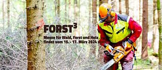 Wir stellen aus, auf der FORST³ 2025 