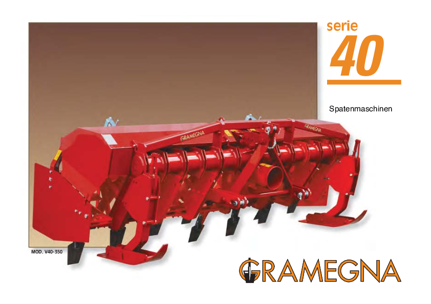 GRAMEGNA Zapfwellen-Spatenmaschine Serie 40