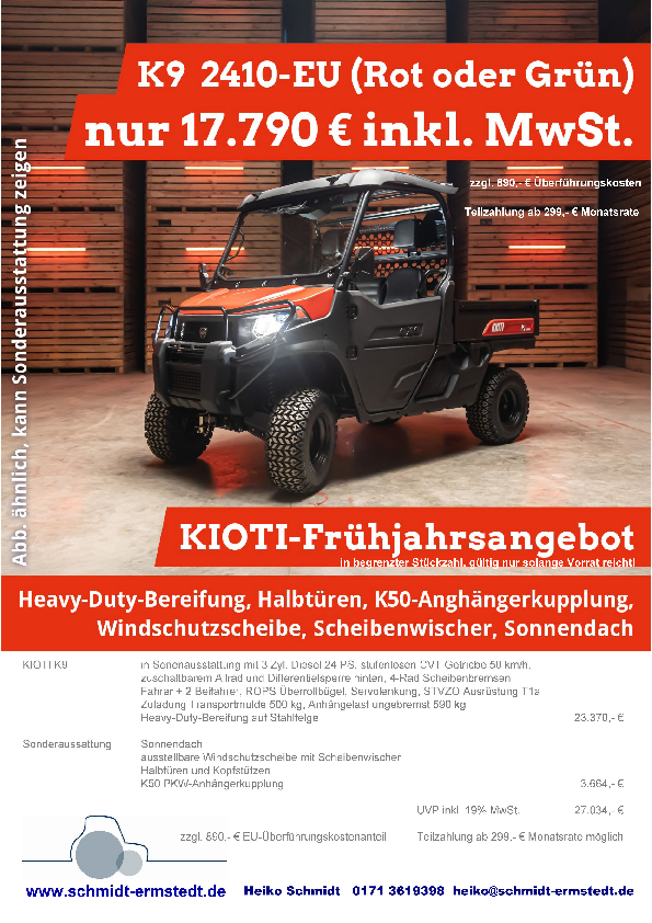 Aktionsangebot KIOTI K9