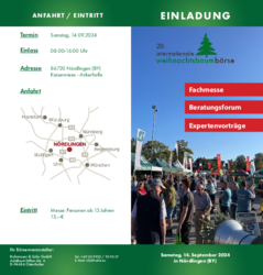 Weihnachtsbaumbörse Messeflyer 2024