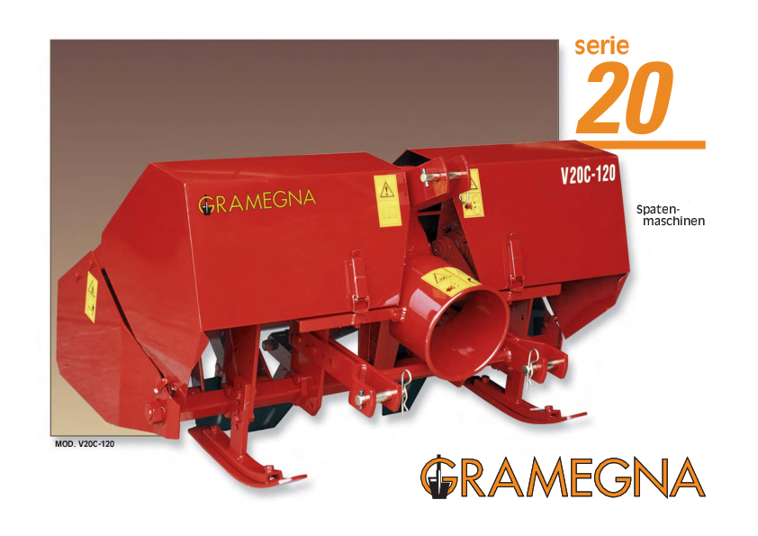 GRAMEGNA Zapfwellen-Spatenmaschine Serie 20